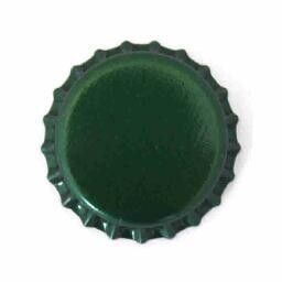 Chapas Corona de 26 mm color Verde (Un ciento de unidades)