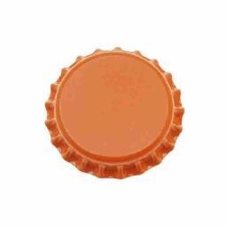 Chapas Corona de 26 mm color Naranja (Un ciento de unidades)