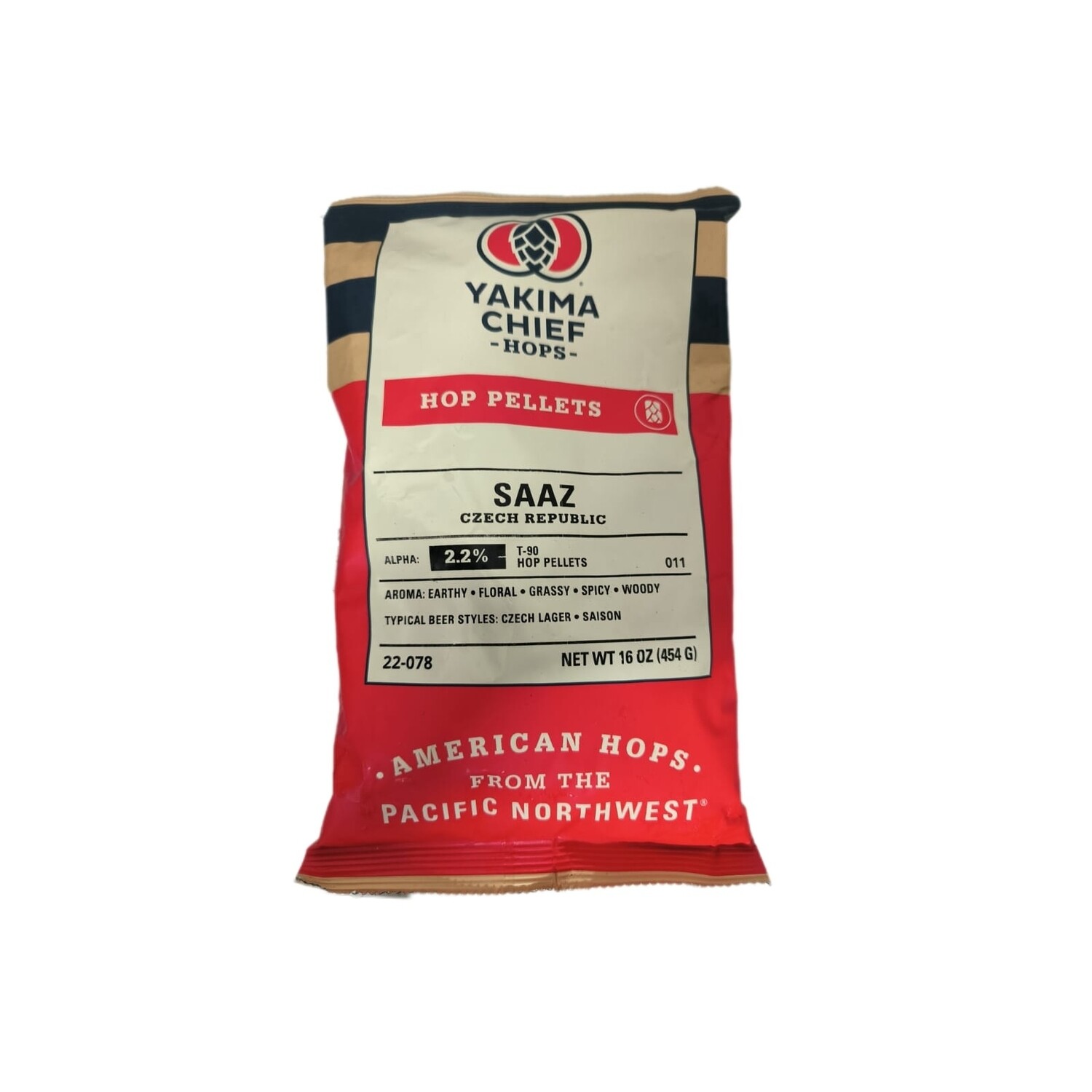 Saaz lúpulo en pellets bolsa de 1 libra
