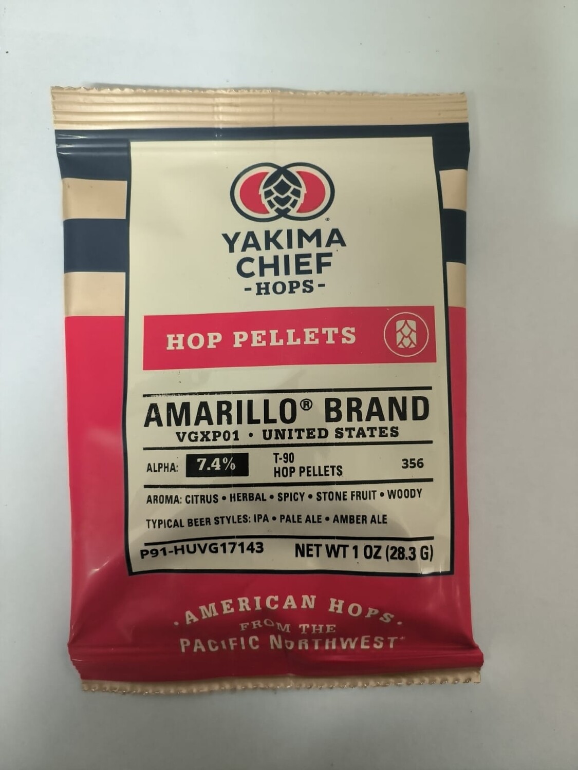 Amarillo lúpulo bolsa de 1 Oz (28 gr)