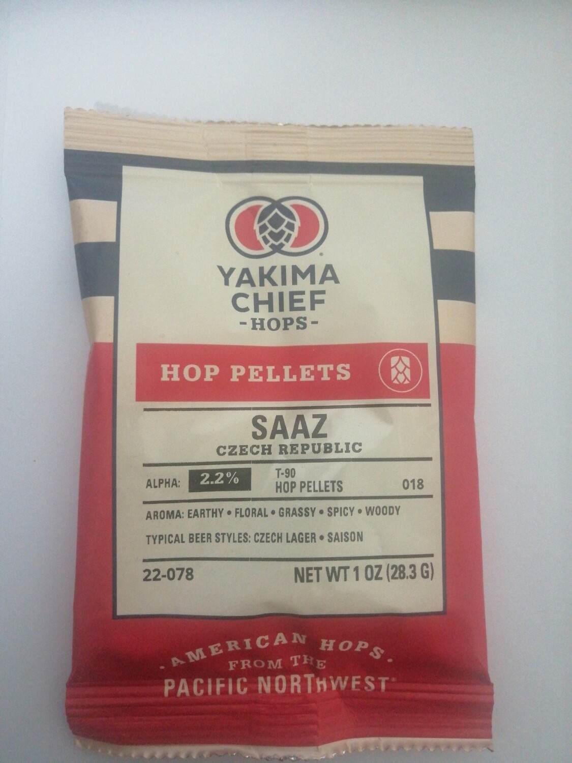 Saaz lúpulo en pellets bolsa de 1 oz (28 gr)