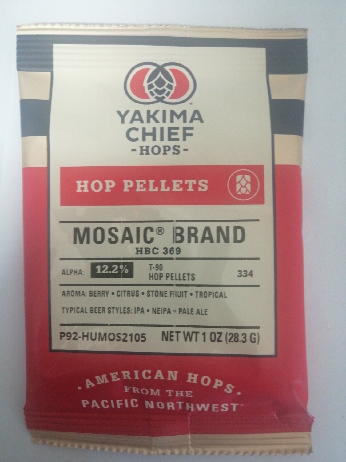 Mosaic lúpulo en pellets bolsa de 1 Oz (28 gr)