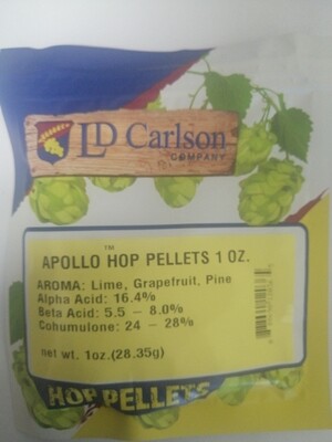 Apollo lúpulo en pellets bolsa de 1 Oz (28 gr)