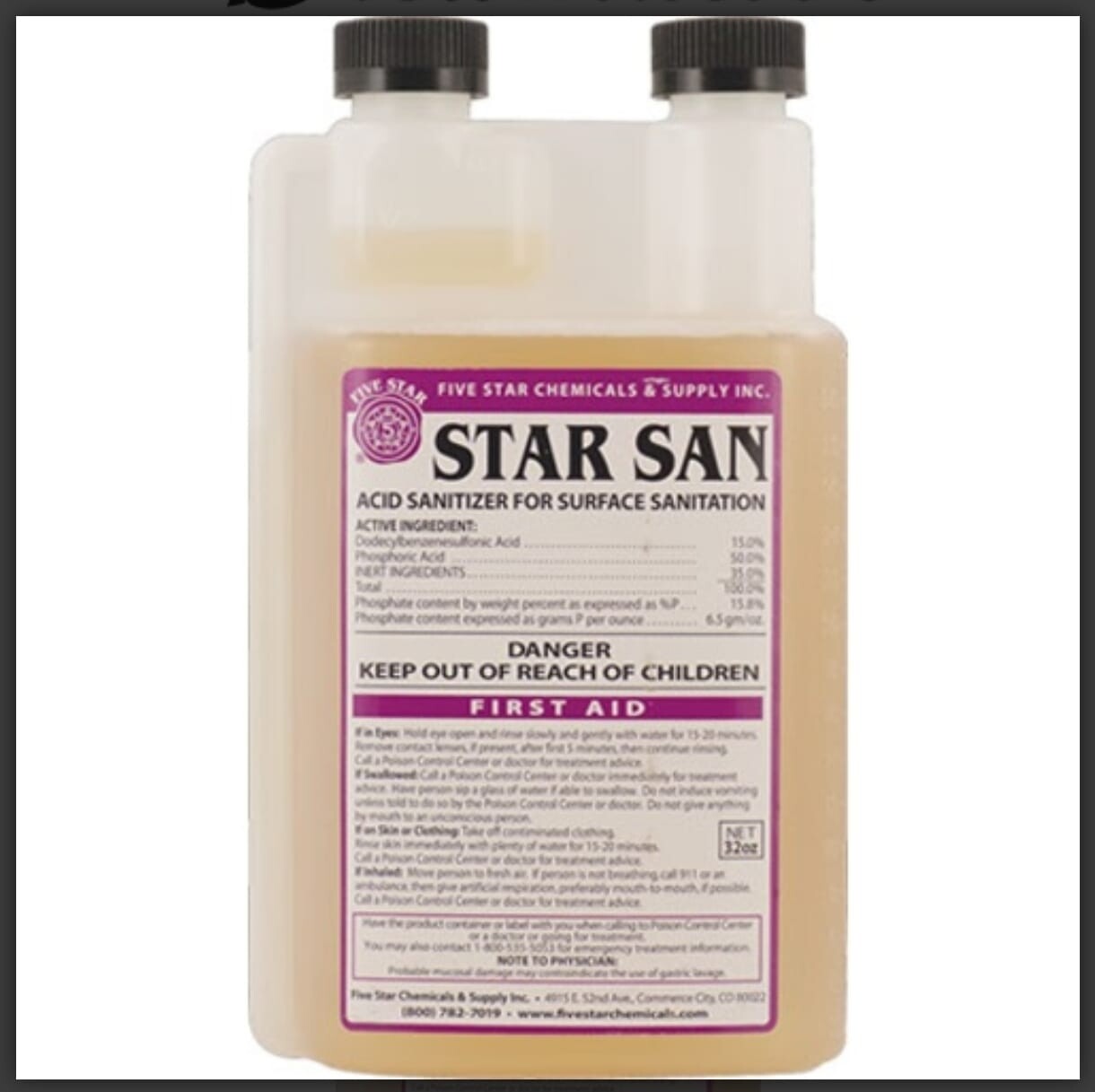 Star San botella de 32 Oz