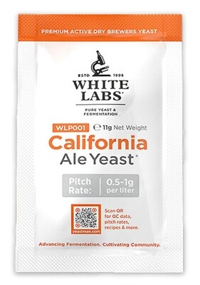Levadura White Labs California Ale sachet de 11 gr