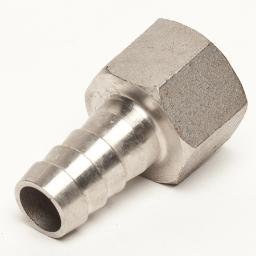 Conector para manguera de 1/2" a 1/2" NPT hembra acero inoxidable