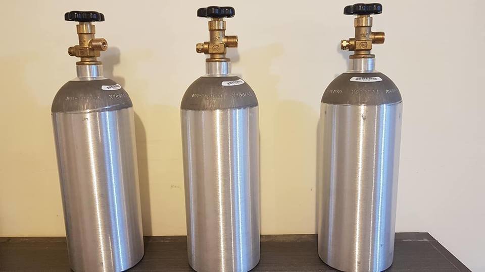 TANQUE DE CO2 DE 5LB DE ALUMINIO DE ALTA RESISTENCIA
