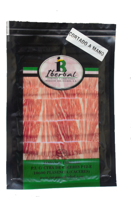 SOBRE  DE JAMÓN DE CEBO CAMPO IBÉRICO  LONCHEADO A CUCHILLO | 100 GR