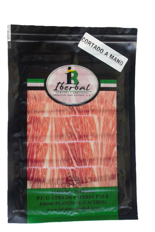 SOBRE  DE JAMÓN DE CEBO CAMPO IBÉRICO  LONCHEADO A CUCHILLO | 100 GR