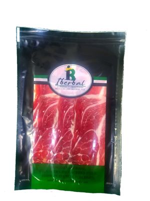 SOBRE DE JAMÓN CEBO DE CAMPO IBÉRICO LONCHEADO A MÁQUINA | 100gr SOBRE DE JAMÓN CEBO DE CAMPO IBÉRICO LONCHEADO A MÁQUINA | 100gr