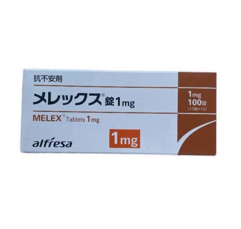 Mexazolam 1 mg, 100 tablets.