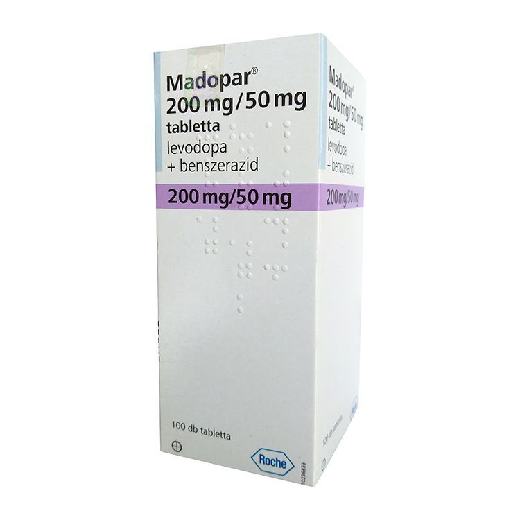 Madopar 125, capsules, 100 mg + 25 mg, 100 capsules.