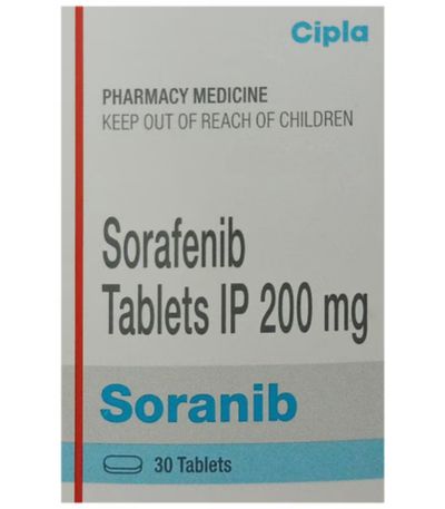Sorafenib 200 mg, 30 tablets.