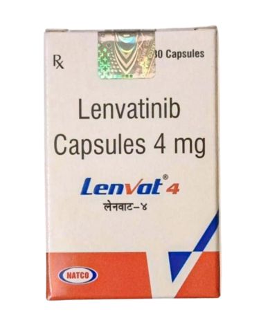 Lenvatinib (Lenvat) 4 mg, 30 capsules.