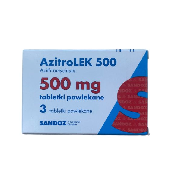 Azitrolek (asimicin) 500 mg, 3 tablets