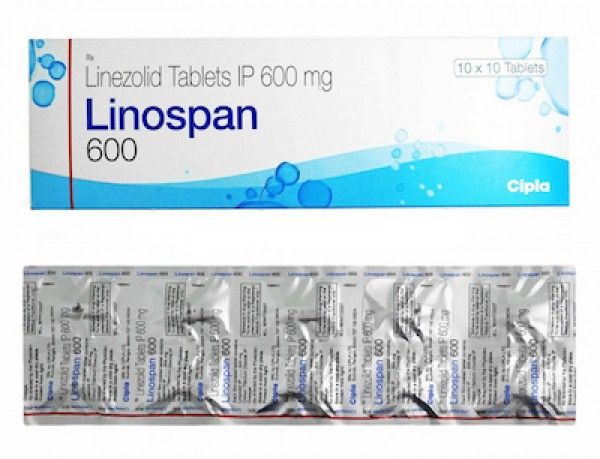 Linospan (Linezolid) 600mg 100 Tablets