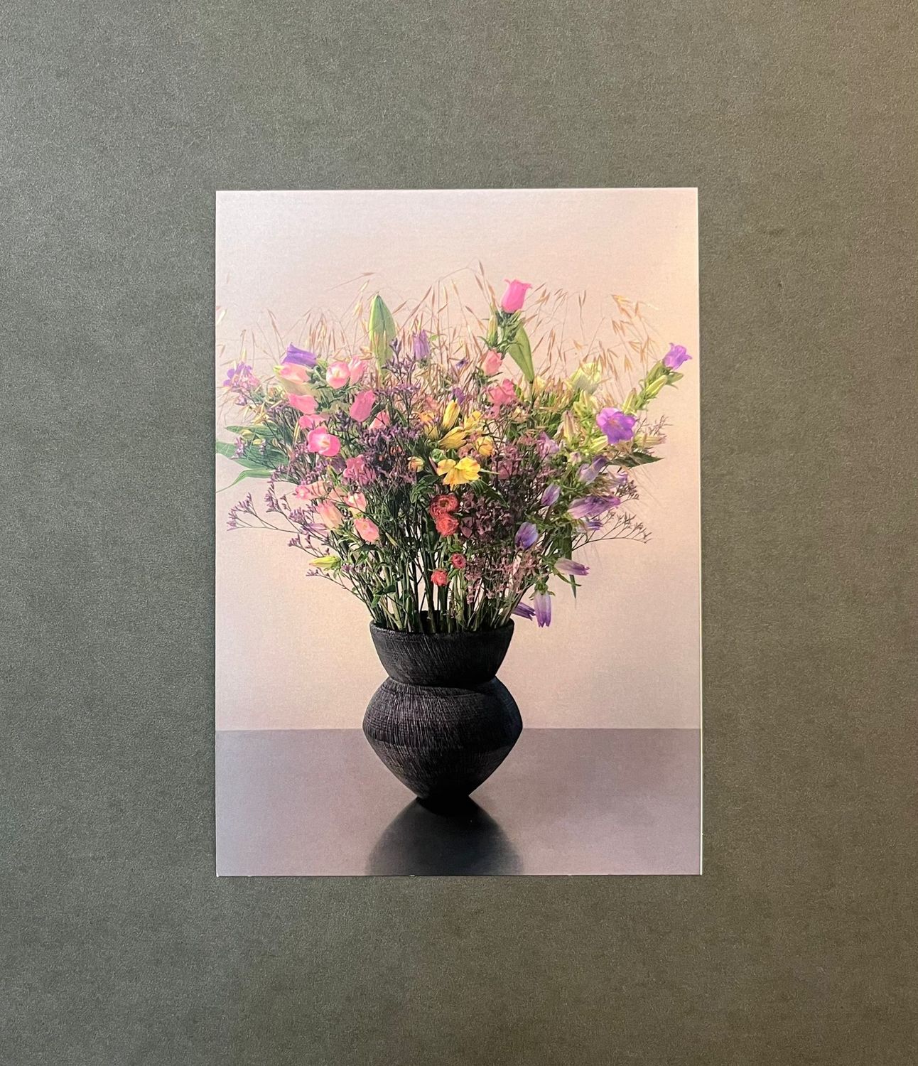 Postkarte Blumenstrauss mit Couvert