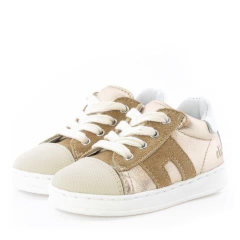 Clic! Sneaker taupe met goud en wit, Maat: 20