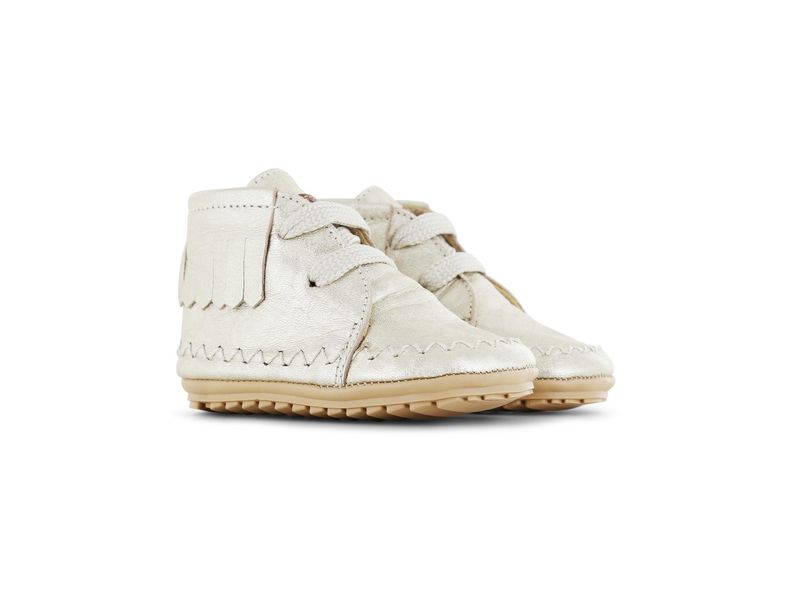 Shoesme gouden babysneaker met franjes