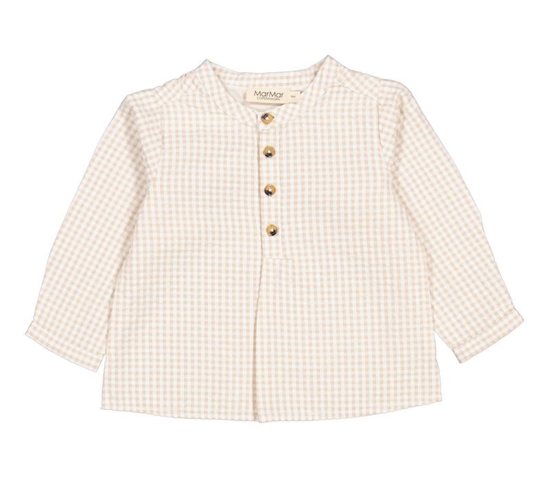 MarMar Copenhagen Blouse // Grey Sand Gingham