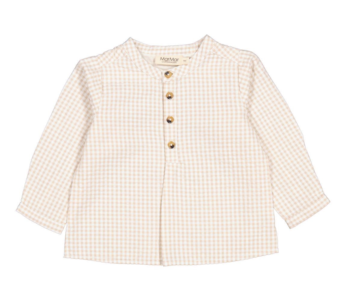 MarMar Copenhagen Blouse // Grey Sand Gingham MarMar Copenhagen Blouse // Grey Sand Gingham, Maat: 104
