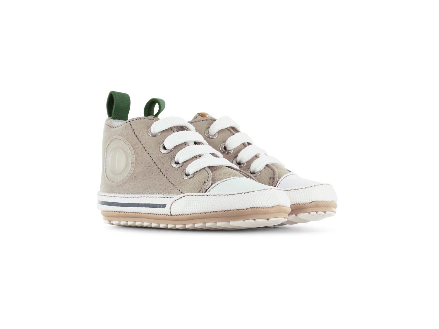 Shoesme taupe babysneaker, Maat: 19