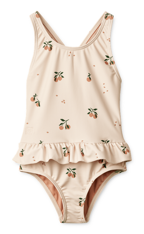 Liewood Amara Printed Swimsuit // Peach - Sea Shell