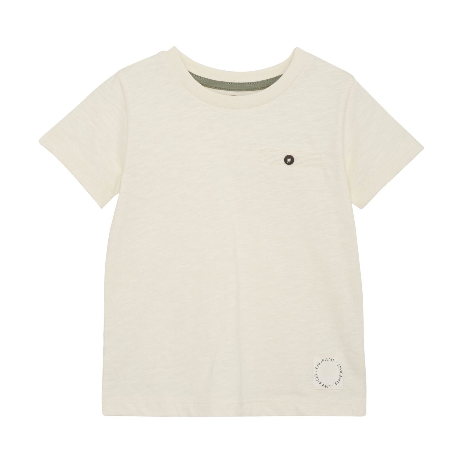 EnfantDK T-Shirt // Eggnog met detail EnfantDK T-Shirt // Eggnog met detail, Maat: 104