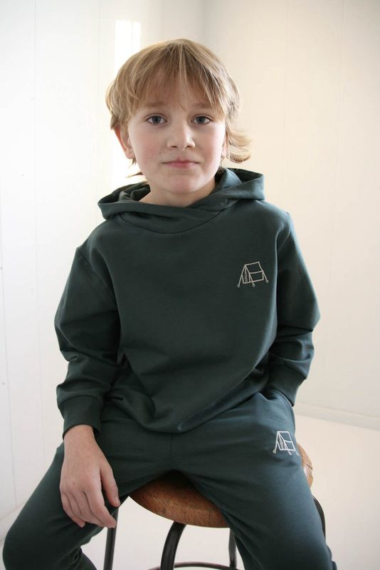 Gro Company // Hjalmer Hoodie Oil Green