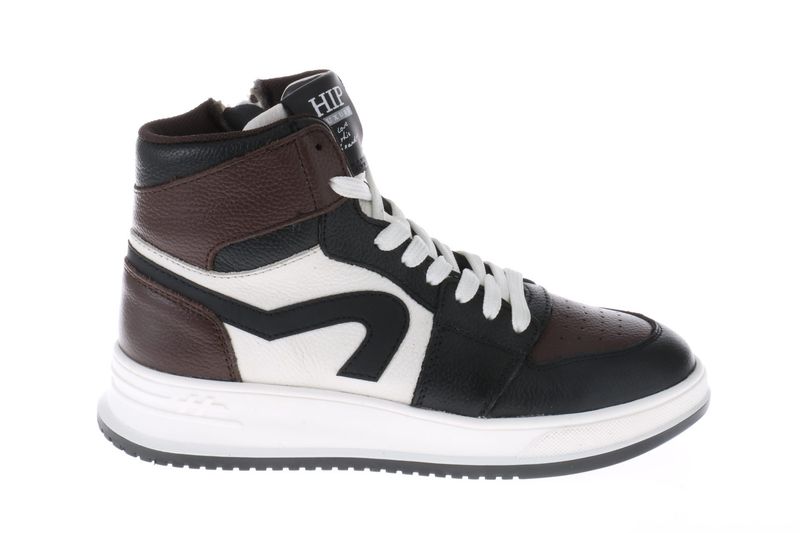 HIP halfhoge sneaker – bruin, zwart, wit
