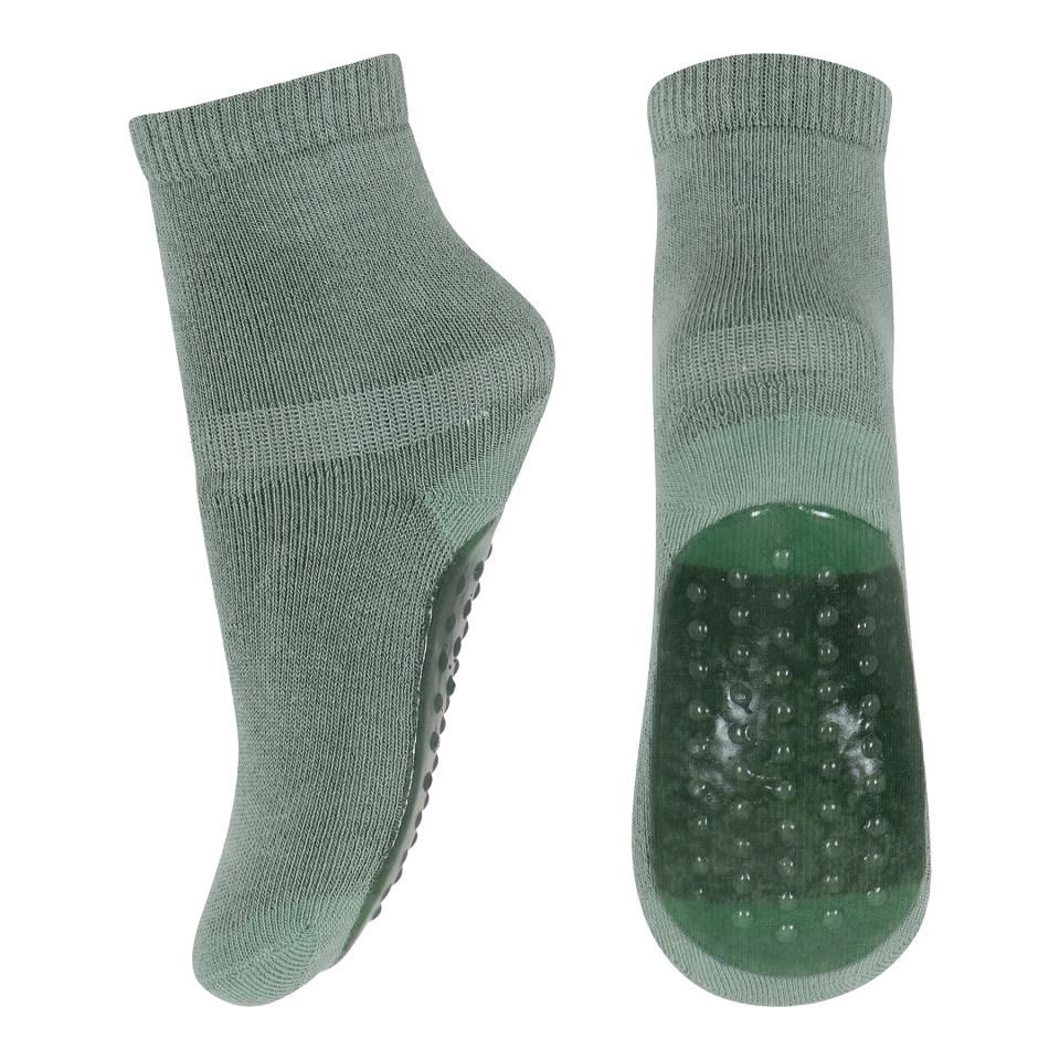 MP Denmark Cotton Anti Slip Socks – Granite Green, Maat: 29-32