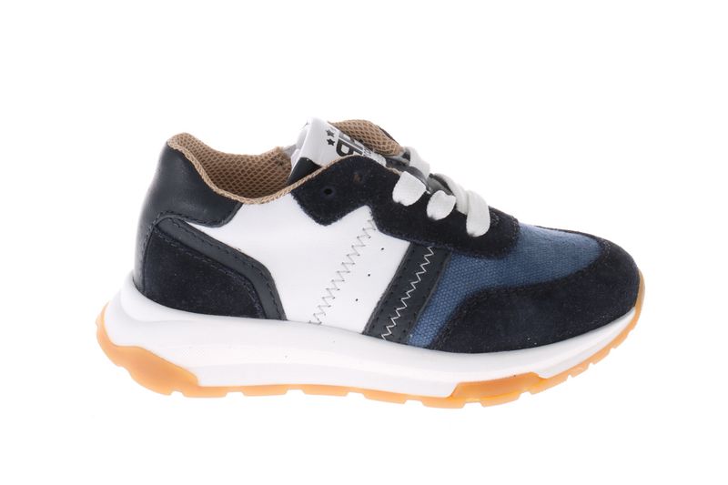 Pinocchio sneaker - donkerblauw met witte vlakken