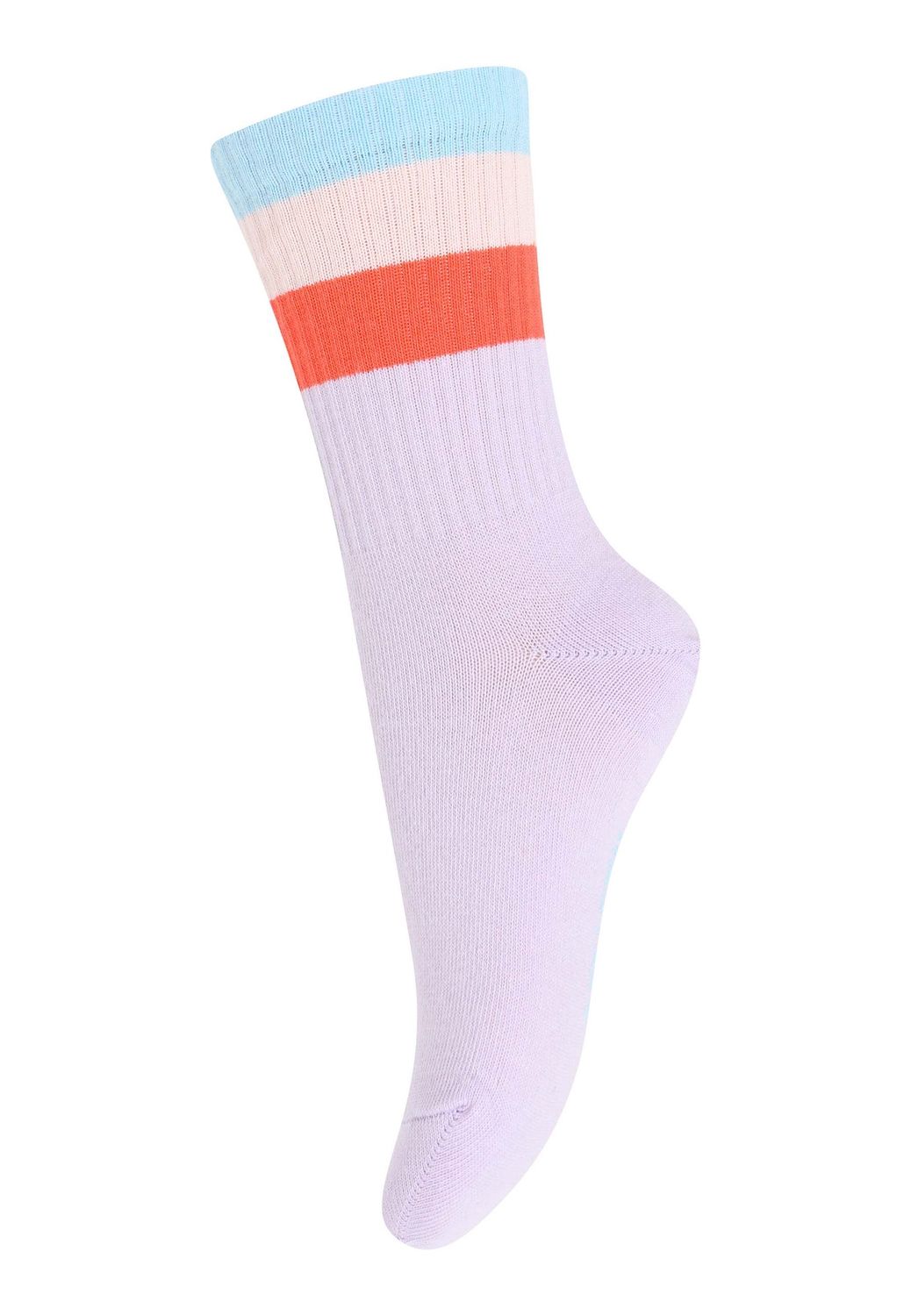 Melton Wide stripes socks - Cloud Lilac Melton Wide stripes socks - Cloud Lilac