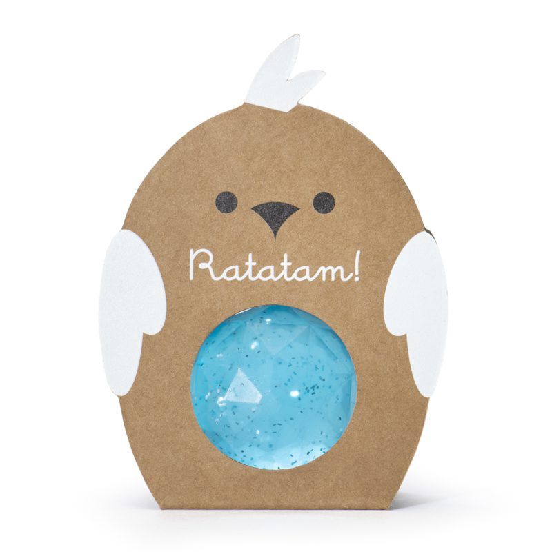 Ratatam Blauwe Glitter Stuiterbal // 32mm