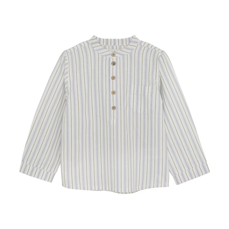 Huttelihut Blouse - Stripe Silver Sage