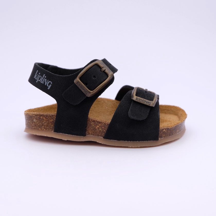 Kipling sandaal - Sunset1 Black Nubuck Kipling sandaal - Sunset1 Black Nubuck, Maat: 21