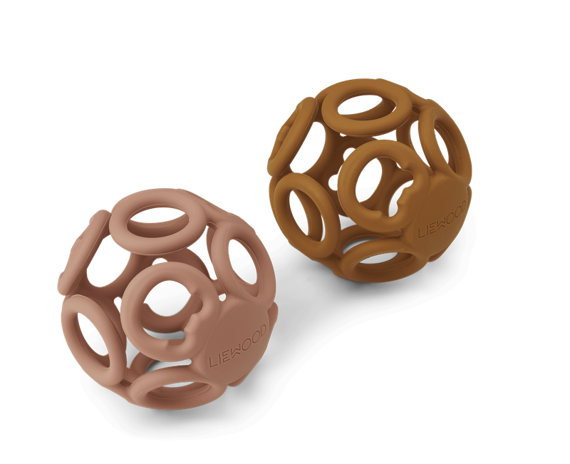 Liewood Jasmin teether ball // Dark Rose - Mustard mix