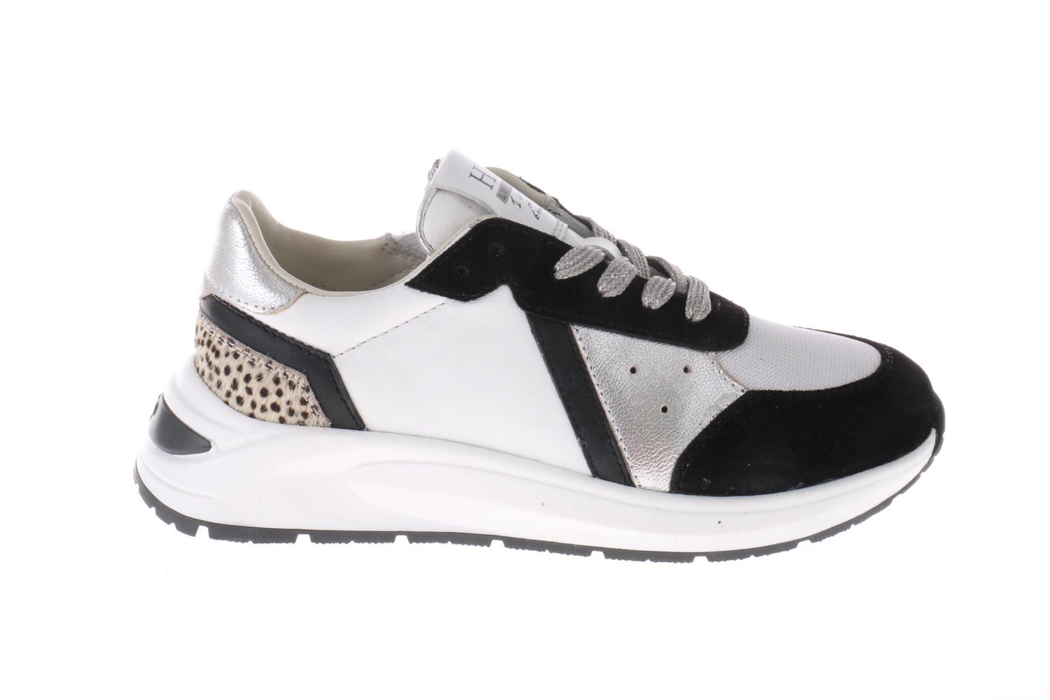 HIP sneaker - zwart, zilver met stip HIP sneaker - zwart, zilver met stip