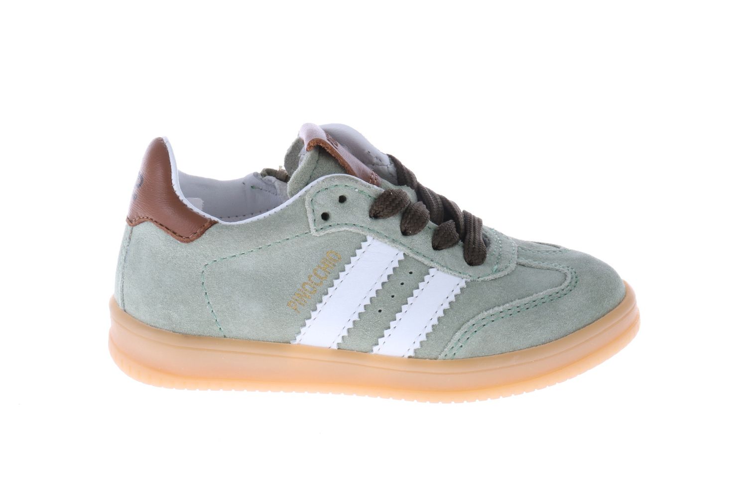 Pinocchio sneaker - groen met witte strepen Pinocchio sneaker - groen met witte strepen
