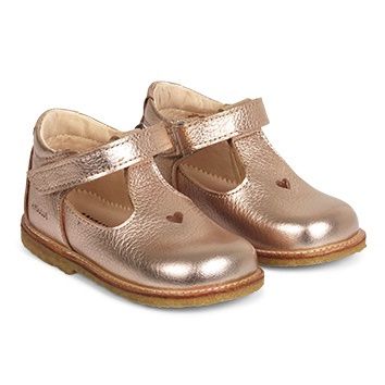 Angulus T- Bar schoen // Rose Gold