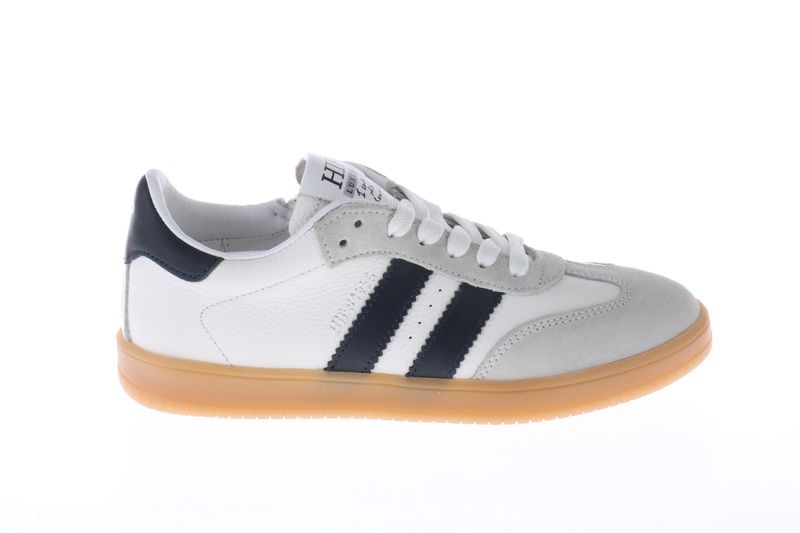 HIP sneaker - wit/ grijs met zwarte strepen
