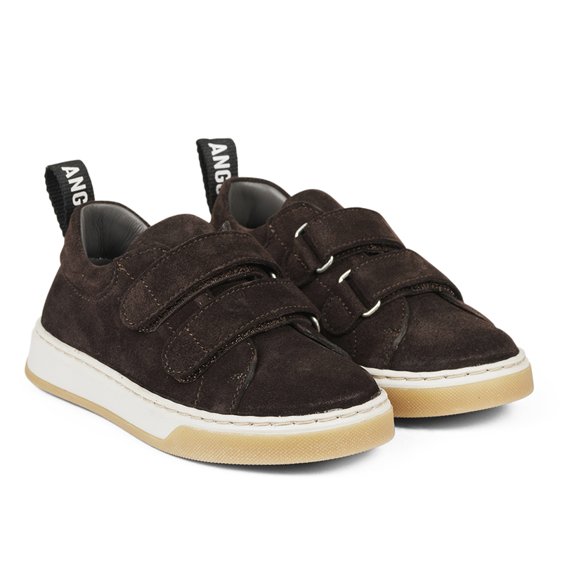 Angulus klittenbandschoen // Dark Brown