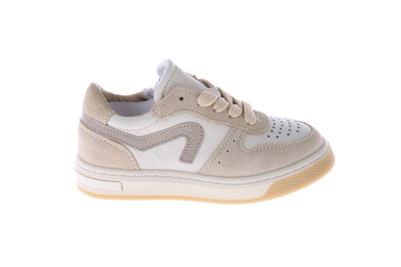 Pinocchio sneaker - beige met wit
