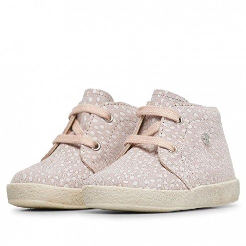 Falcotto veterschoen - roze met witte stip