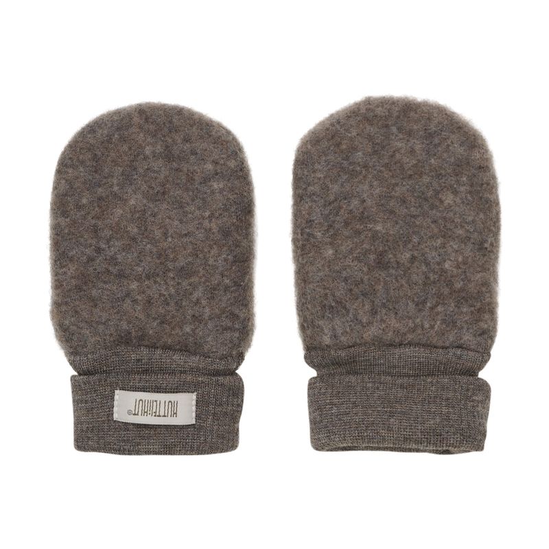Huttelihut Mittens Wool // Brown Melange