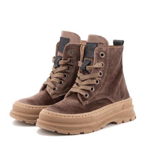 Clic! Bikerboot met bruin velvet