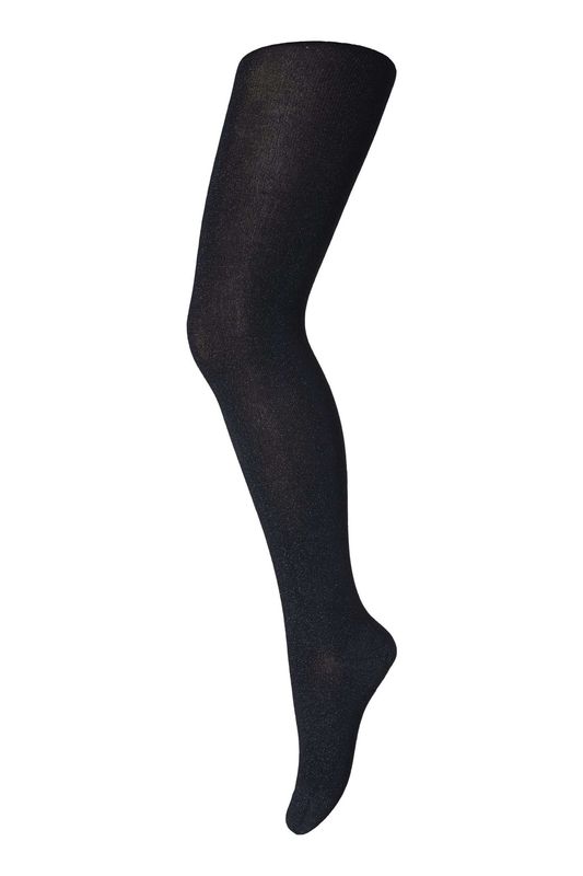 MP Denmark Cotton rib tights – Black Glitter