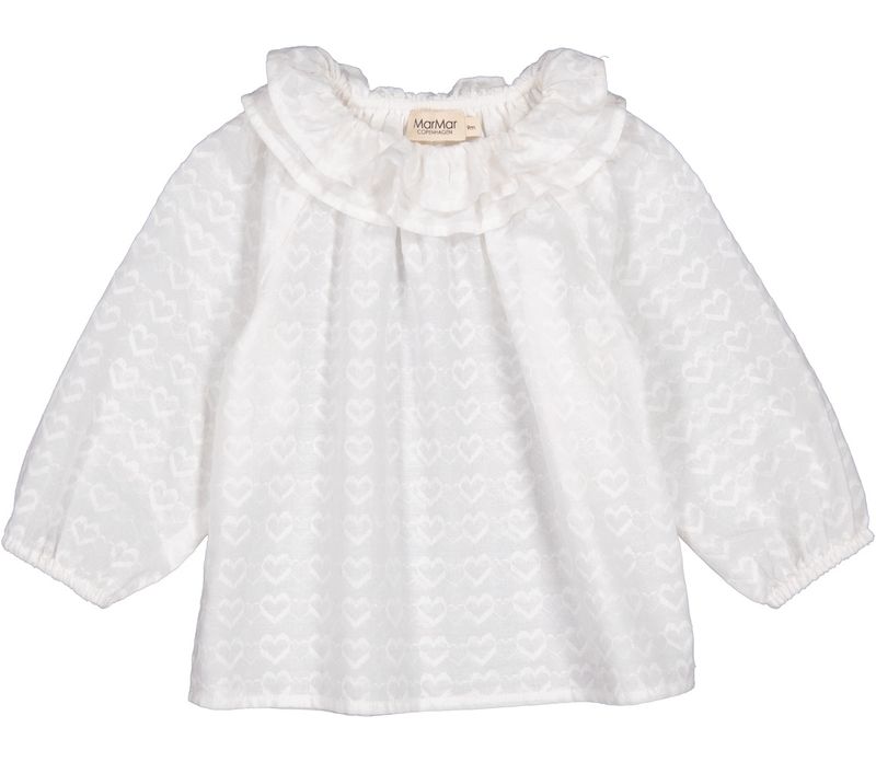 MarMar Copenhagen // Tonella Dobby Hearts White