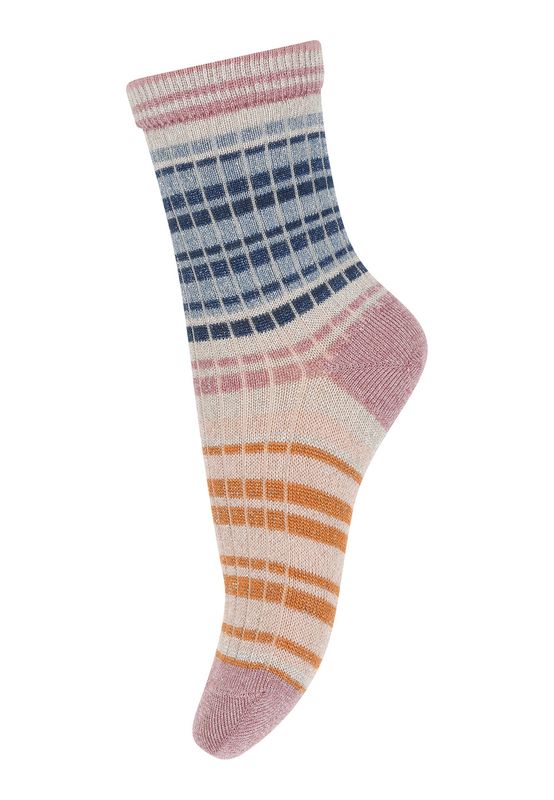 MP Denmark Vilma Glitter Socks – Soft Mauve