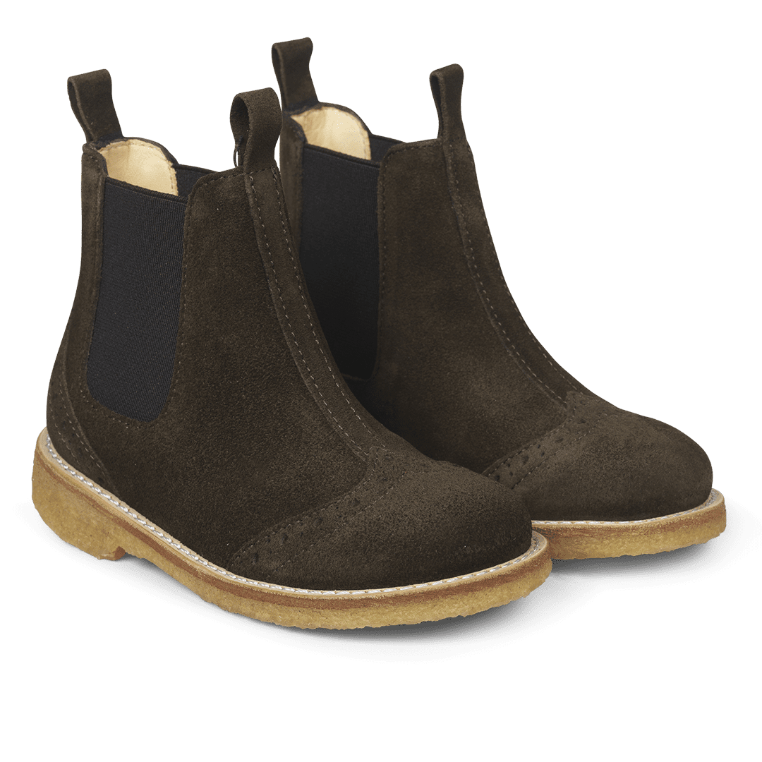 Angulus chelsea boot // olijfgroen suede, Maat: 26